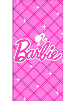 Barbie Παιδική Πετσέτα Θαλάσσης Microfiber Φούξια 70x140cm