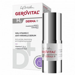 Gerovital Anti-Aging 10% Vitamin C Αντιγηραντικό Ενυδατικό Serum Προσώπου με Βιταμίνη C 15ml