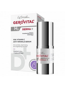 Gerovital Anti-Aging 10% Vitamin C Αντιγηραντικό Ενυδατικό Serum Προσώπου με Βιταμίνη C 15ml