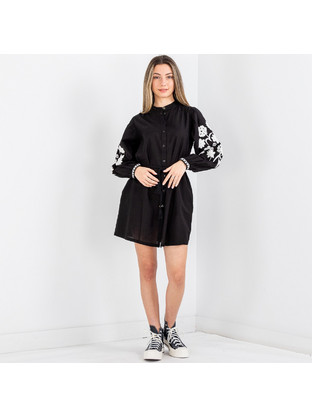 Scotch & Soda Mini Καθημερινό Φόρεμα Σεμιζιέ Μαύρο 176976-SC6647