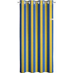 Saint Clair Παιδική Κουρτίνα με Τρουκς 160x240 Stripes 160X240 Lime Navy Blue