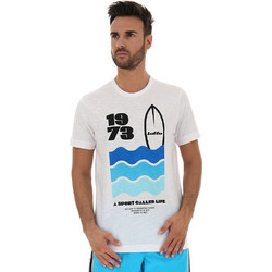 Lotto Tee Beach Ανδρικό Αθλητικό T-Shirt Λευκό 215873-0F1