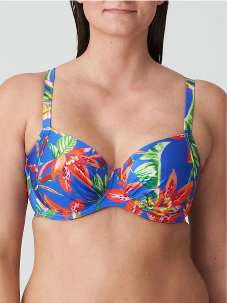 Primadonna Bikini Top με Ενίσχυση Floral Royal Blue 4011110TNF