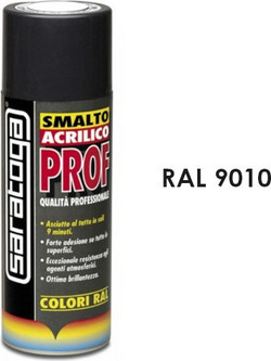 Saratoga Σπρέι Βαφής Λευκό 400ml RAL 9010