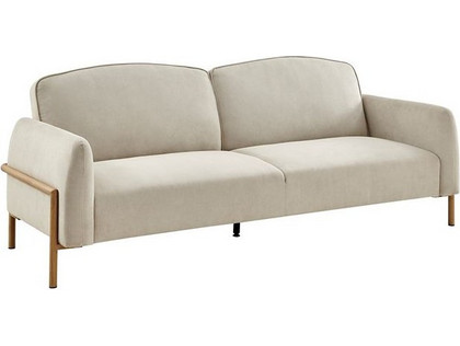 Woodwell Molino Διθέσιος Καναπές Κρεβάτι Μπεζ 218x112x42cm Ε9415,2