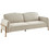 Woodwell Molino Διθέσιος Καναπές Κρεβάτι Μπεζ 218x112x42cm Ε9415,2
