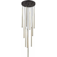 TK Lighting Piano Κρεμαστό Φωτιστικό Οροφής Πολύφωτο Μαύρο 10118