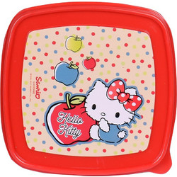 SunCe Hello Kitty Πλαστικό Παιδικό Δοχείο Φαγητού Κόκκινο 330ml