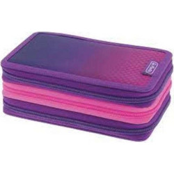 Herlitz Dip Dye Κασετίνα Γεμάτη με 3 Θήκες Μωβ 50046331