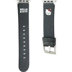 Hello Kitty Head Λουράκι Δερμάτινο Black (Apple Watch 38 / 40 / 41mm)
