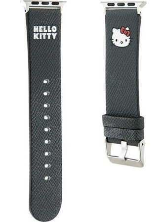 Hello Kitty Head Λουράκι Δερμάτινο Black (Apple Watch 38 / 40 / 41mm)