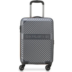 Delsey Securitech 400680111 Βαλίτσα Καμπίνας 55x35x23cm με 4 Ρόδες Γκρι
