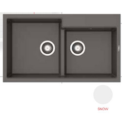 Pyramis Ithaka Ένθετος Νεροχύτης Γρανίτη Snow 86x50cm 070244911