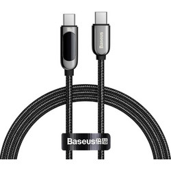 Baseus Braided LED USB-C to USB-C 100W 1m Black BASCATSK-B01