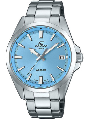 Casio Edifice Ανδρικό Ρολόι με Ασημί Μεταλλικό Μπρασελέ EFV-100D-2BVUEF