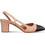 Envie Shoes Γόβες Slingback Δερμάτινες με Χοντρό Χαμηλό Τακούνι Nude E02-19050-36