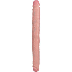 Shots RealRock Straight Slim Διπλό Dildo 35cm Μπεζ