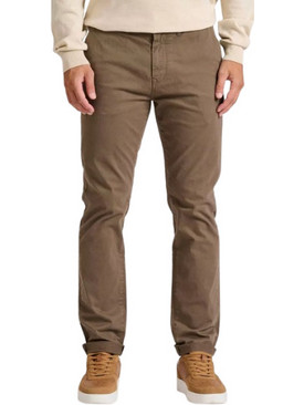 Funky Buddha Essentials Ανδρικό Παντελόνι Chino Ελαστικό Κανονική Εφαρμογή Rusted FBM010-001-02