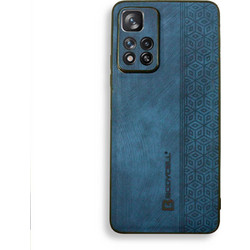Bodycell Pattern Leather Back Cover Blue (Xiaomi Redmi Note 11 Pro Plus 5G)