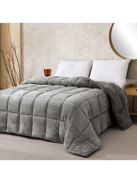 Melinen Κουβερτοπάπλωμα Υπέρδιπλο 220x240 Shelby Dark Grey