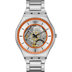 Swatch Skin Irony Ανδρικό Ρολόι με Ασημί Μεταλλικό Μπρασελέ SS07S144G