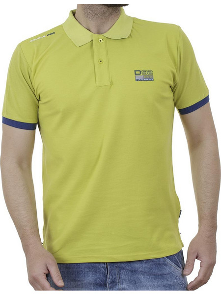 Double Ανδρική Μπλούζα Polo Κοντομάνικη Lime PS-261S