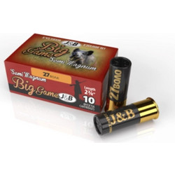 J&B Big Game Semi Magnum Φυσίγγια Δράμια 12Cal 70mm 27βολα 10τμχ