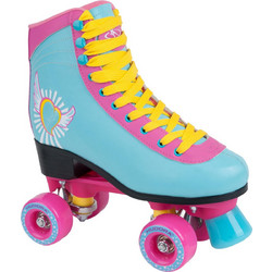 Hudora Quad Αυξομειούμενα Rollers Παιδικά Τιρκουάζ Ροζ HUDORA-1316