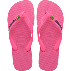 Havaianas Brasil Logo Ανδρικές Σαγιονάρες Αντιολισθητικές Φούξια 4149370