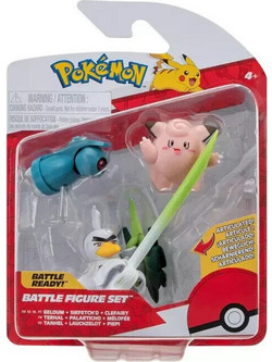 Jazwares Pokemon Battle Figure Set Beldum Clefairy & Sirfetch’d PKW3057