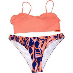 Sandra Fellini Bikini Set Μπουστάκι Κοραλί Navy Μπλε 23-38C