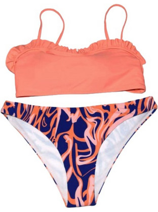 Sandra Fellini Bikini Set Μπουστάκι Κοραλί Navy Μπλε 23-38C