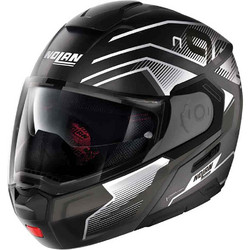 Nolan N90-3 Black White 43 Κράνος Μηχανής Flip-Up 1630gr
