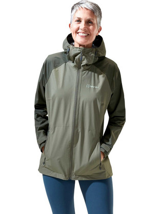 Berghaus Αθλητικό Γυναικείο Μπουφάν Softshell Μακρύ Αδιάβροχο Χακί 422338JB6