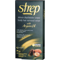 Strep Argan Oil Ταινίες Αποτρίχωσης για Μπικίνι & Πρόσωπο για Ευαίσθητες Επιδερμίδες 20τμχ