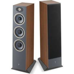 Focal Theva N3 Ζεύγος Ηχείων Hi-Fi Δαπέδου 250W 3 Δρόμων Dark Wood