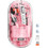 Meetion MT-BTM005 Ασύρματο Bluetooth Ποντίκι Pink Transparent