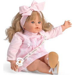 Magic Baby Κούκλα που Κλαίει Susy Pink Dress