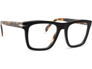 David Beckham DB7020 WR7 Ανδρικός Σκελετός Γυαλιών Οράσεως Κοκάλινος Μαύρος Ταρταρούγα