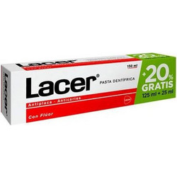 Lacer Antiplaca Οδοντόκρεμα κατά της Πλάκας 125ml + 25ml