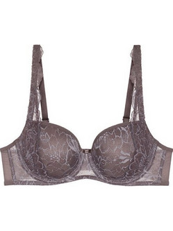 Triumph Amourette Charm Σουτιέν Balconette Push Up με Μπανέλα Ανθρακί 10214460-3091
