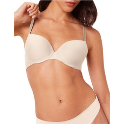 Triumph Pure Micro Σουτιέν Balconette Push Up με Μπανέλα Μπεζ 10217445-00DL