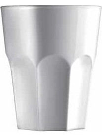 Σετ Ποτήρια Νερού Πλαστικά San Λευκά 330ml 24τμχ 2764-11