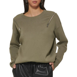 DKNY Γυναικεία Πλεκτή Μπλούζα Oversized Χακί P3HSAK01-GI6
