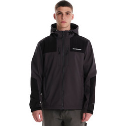 Emerson Hooded Bonded Ανδρικό Μπουφάν Χειμωνιάτικο Softshell Ανθρακί 242.EM11.06