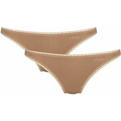 Sloggi Go Mini Βαμβακερά Γυναικεία Slip Μπεζ 2Pack 10207411-00CM