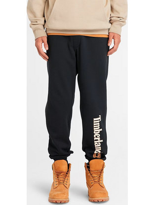 Timberland Ανδρικό Παντελόνι Φόρμας Fleece με Λάστιχο Μαύρο TB0A5YFB0011