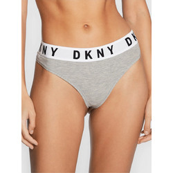 DKNY Βαμβακερό Γυναικείο String Γκρι DK4529-ST1