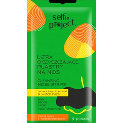 Selfie Project Επιθέματα Μύτης για Μαύρα Στίγματα με Άνθρακα 4τμχ