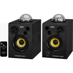 Hercules DJ 32 Party Αυτοενισχυόμενα Ηχεία 30W Μαύρα (Ζεύγος)